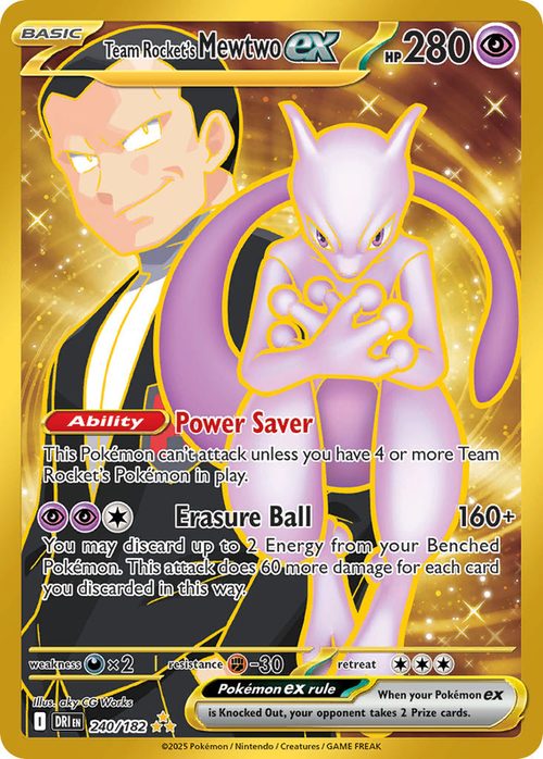 Team Rocket's Mewtwo ex UR